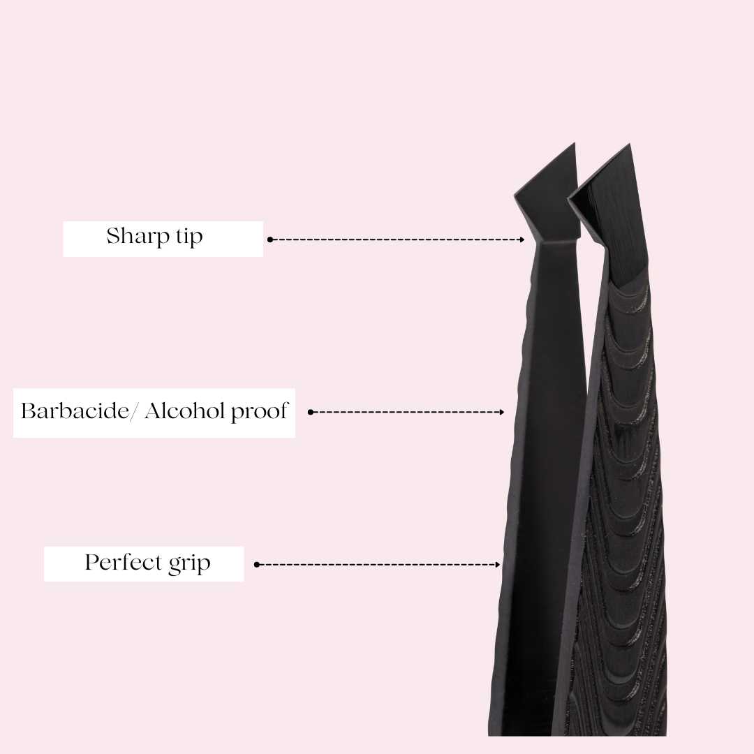 Brow Tweezer slanted point - Stainless steel